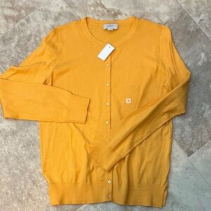 LOFT Women's Mustard Yellow Cardigan